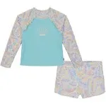 GIRLS' SEASHELL RASH GUARD SET (7-16)