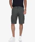 RAW X Mens Belted Cargo Shorts, Relaxed Fit Casual Knee Length Cargo Shorts for Men (Big and Tall Shorts for Men)