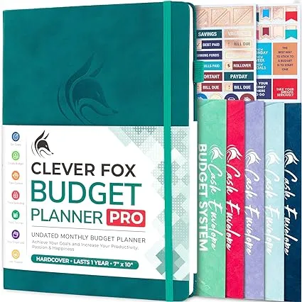 Clever Fox Budget Planner Pro - Financial Organizer + Cash Envelope Budget SYSTEM ...