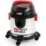 PORTER-CABLE PCX18301-4B 4 Gallon 4 HP Wet/Dry Vacuum, Stainless Steel Light Weight Portable Shop Vacuum, 3 in 1 Function with Attachments