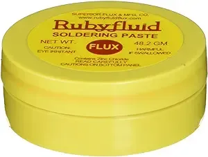 Ruby Rubyfluid Soldering PASTE Flux for Stained Glass - 2 oz.