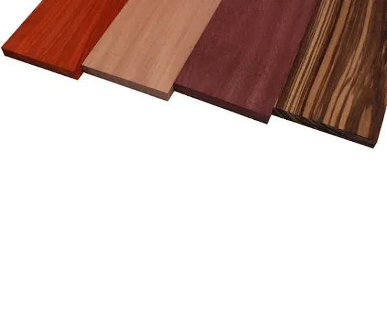 Barrington Hardwoods' Imported Exotic Hardwood Variety Pack - Zebrawood ...