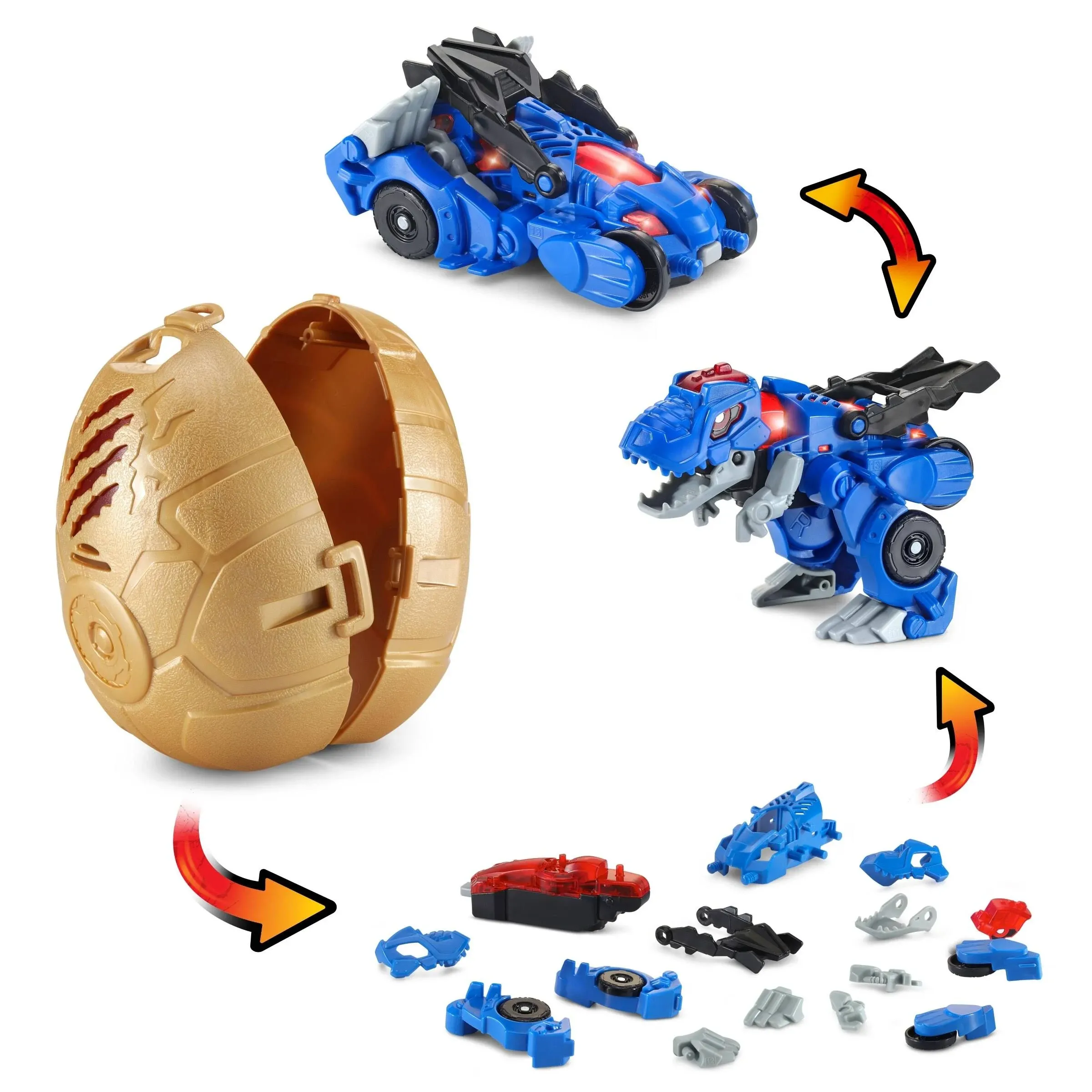 VTech Switch and Go Hatch and Roaaar Egg T-Rex Racer - English Edition New T22