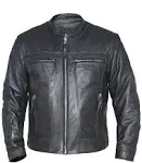 VL531 Vance Leather Men's Racer Jacket with Vents 3XL