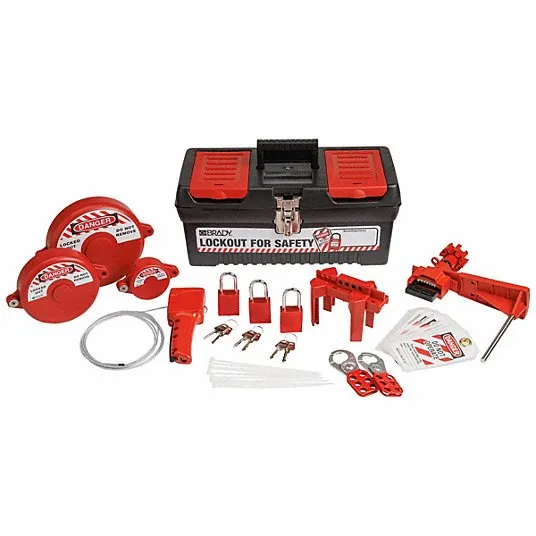 BRADY Valve Lockout Kit: Keyed Different Padlocks