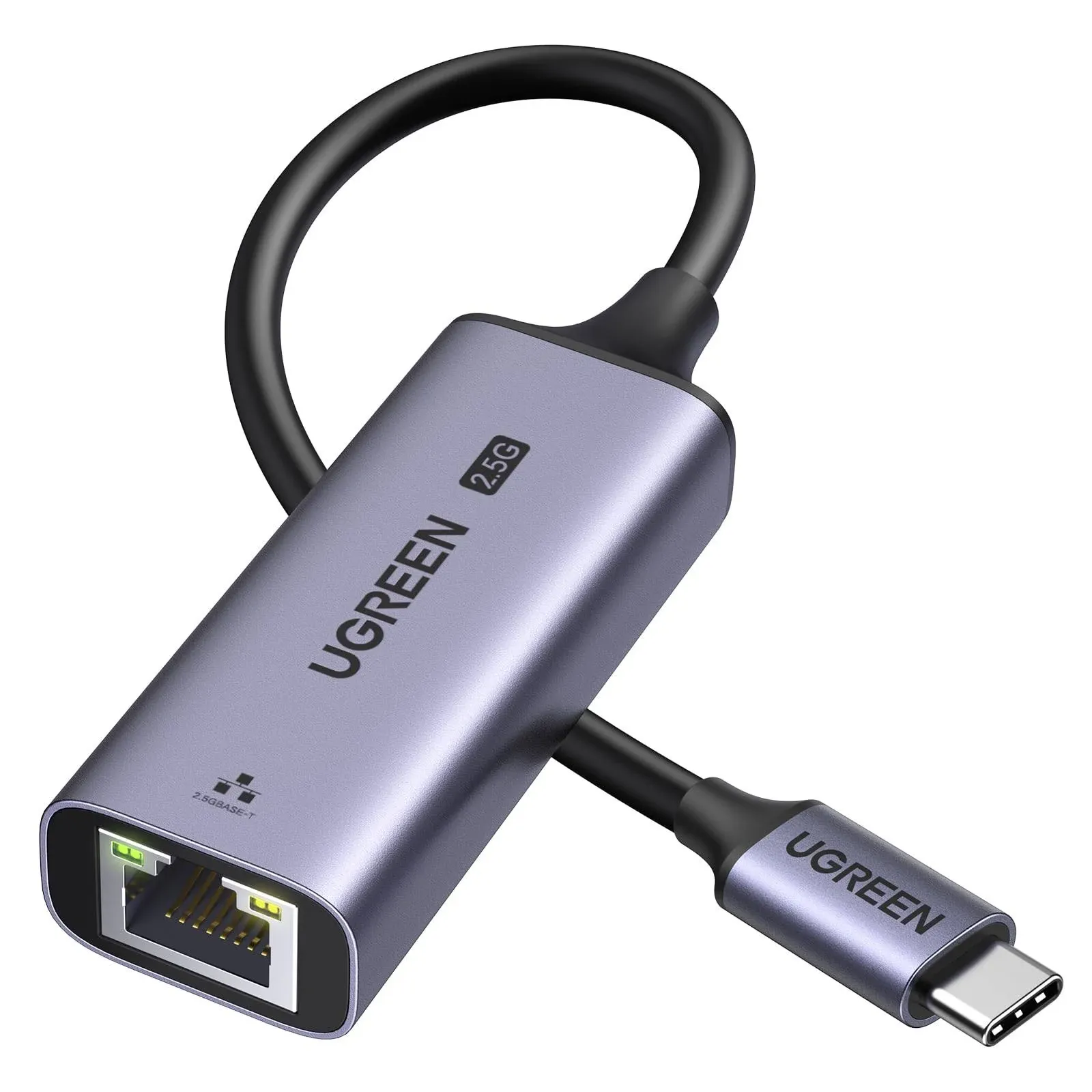 Adaptador de Red UGreen 25052, USB-C a Ethernet 2.5 Gbps, Thunderbolt 4/3, Chip RTL8156BG