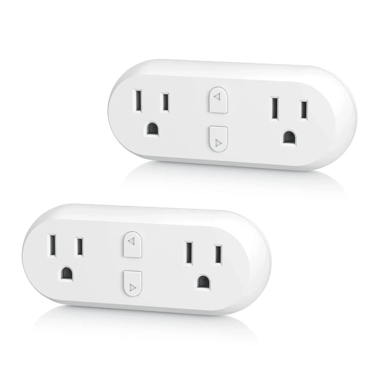 Hbn Smart Plug 15A WiFi Outlet Extender Dual Socket Plugs Works with Alexa