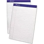 Ampad Perforated Writing Pad 8 1/2 x 11 3/4 White 50 Sheets Dozen. 20320