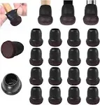 24 PCS Small Silicone Chair Leg Floor Protectors for Hardwood Floors, 