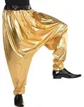 Amscan Adult Hip Hop Harem Pants Large/XL Gold | Halloween City