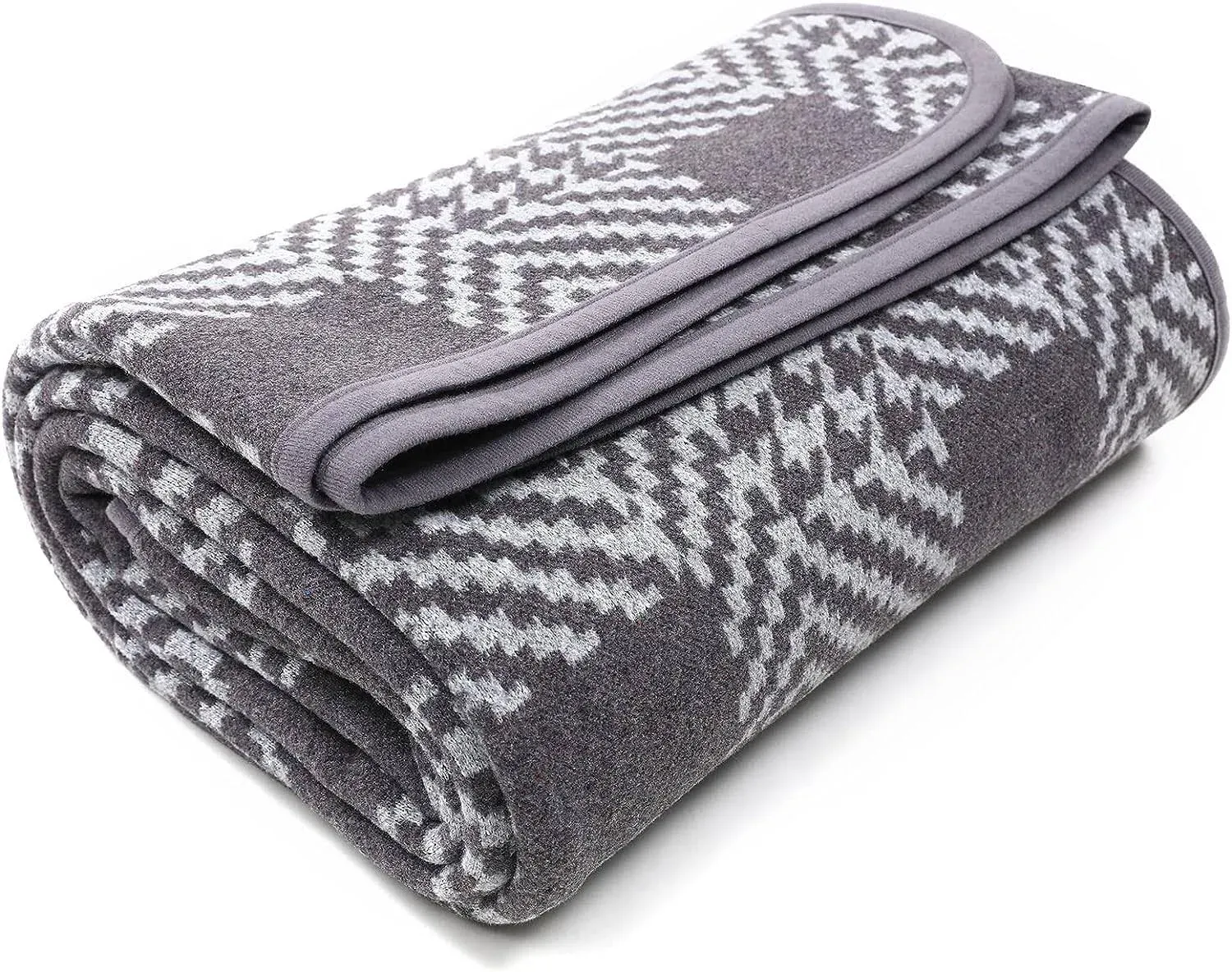 Merino Wool Blanket - 87″ X 63″ Thick Warm Soft Large Bed Throw - Great For Camp