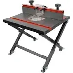 O&#39;SKOOL Quick Convertible and Foldable Benchtop Trim Router Table with Insert Plate Kit