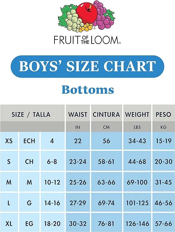 Fruit of The Loom Boys' 10pk Striped Boxer Briefs - XL