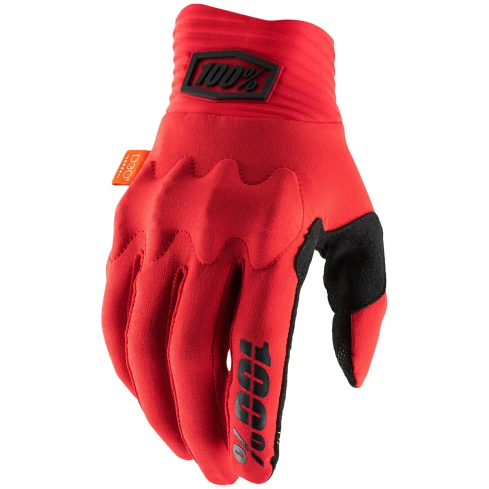 100% Cognito Gloves Red Black - Medium