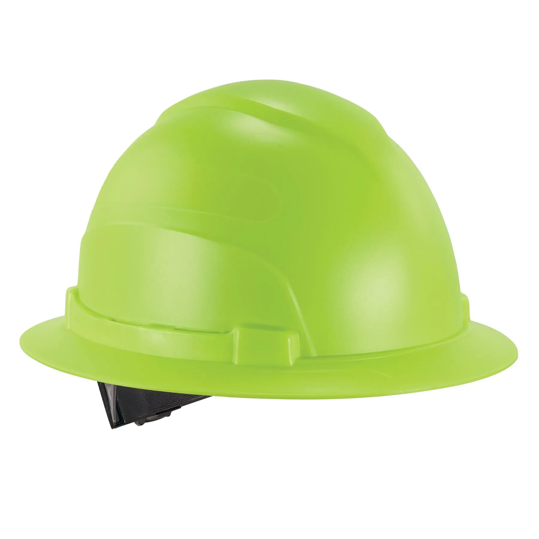 Ergodyne Skullerz 8969 Class E Full Brim Hard Hat, Lightweight, Adjustable 6-Point Ratchet Suspension, HDPE Shell,Lime