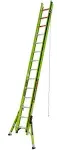 Little Giant 28' Hyperlite SUMOSTANCE Type iA Fiberglass Extension Ladder Green