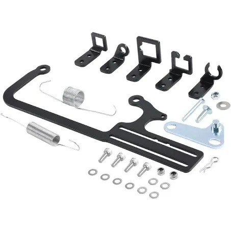 304147 EZ-EFI Cable Mount Kit Carburetor Throttle Cable Mount Bracket Steel Black