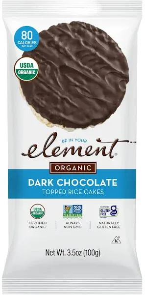 Element Organic Rice Cakes, Dark Chocolate