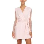 Flora Nikrooz Showstopper Wrap Robe, Womens, L, Pink