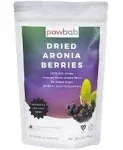 powbab Dried Aronia Berries from 100% USA Grown Organic Aronia Chokeberry. No Added Sugar. Not Freeze Dried, Not Frozen. Made in USA Whole Black Chokeberry for Immune System and Circulation (6.5 oz)