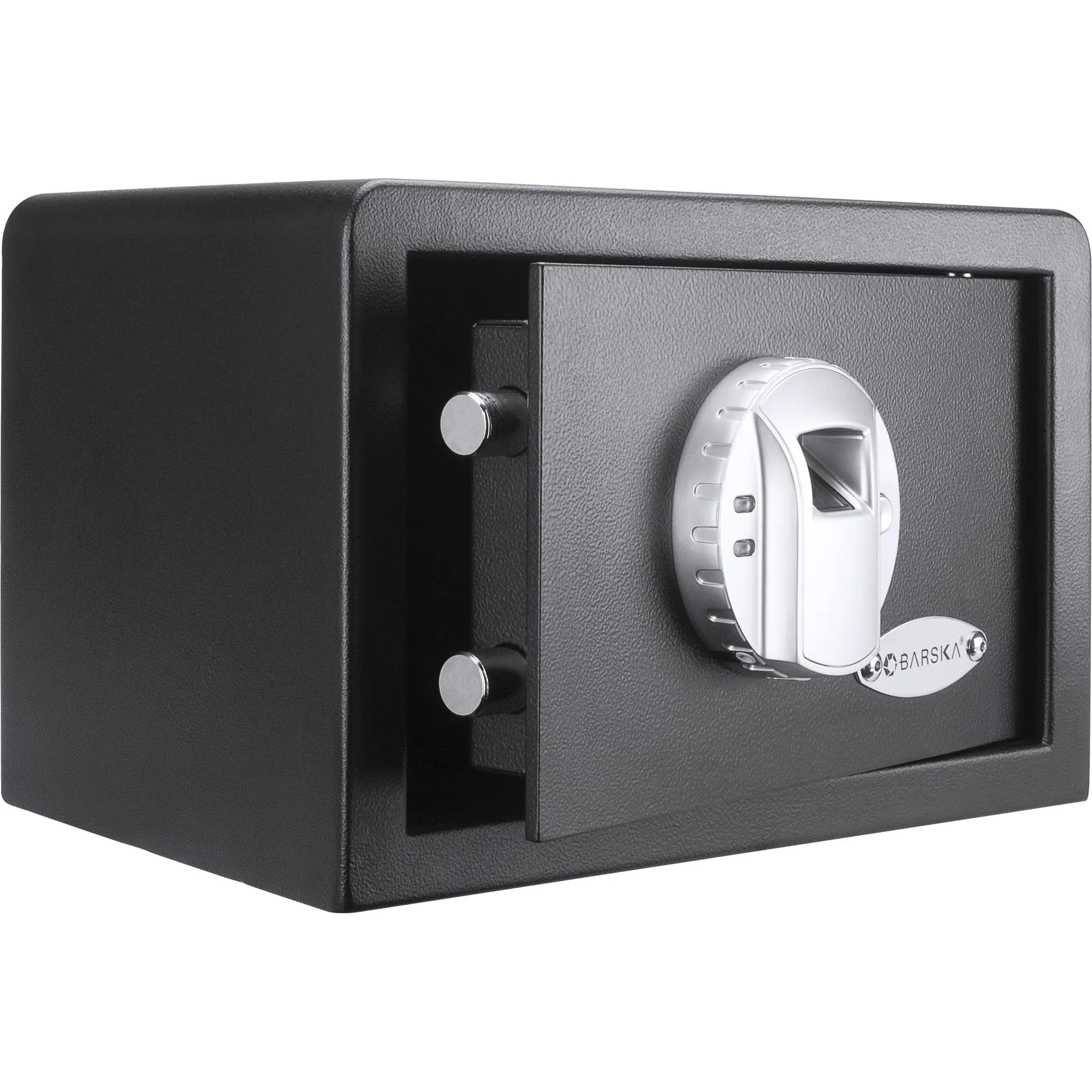 Barska AX11620 Biometric Fingerprint Mini Security Home Safe Box 0.29 Cubic Ft, Black, 12" x 8" x 7.75"