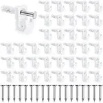 48 Pack Back Wall Clips for Drywall, Heavy Duty Shelf Clips for Wire Shelving