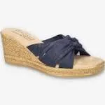 Easy Street Ghita Wedge Sandal | Women's | Navy | Size 10 | Sandals