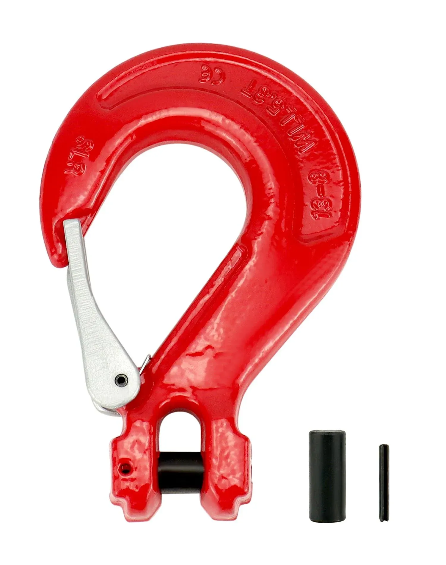 Clevis Slip Hook with Latch 1 Pack 5/8&#034; 11600 lbs Load Limit Grade 80 Drop Fo...