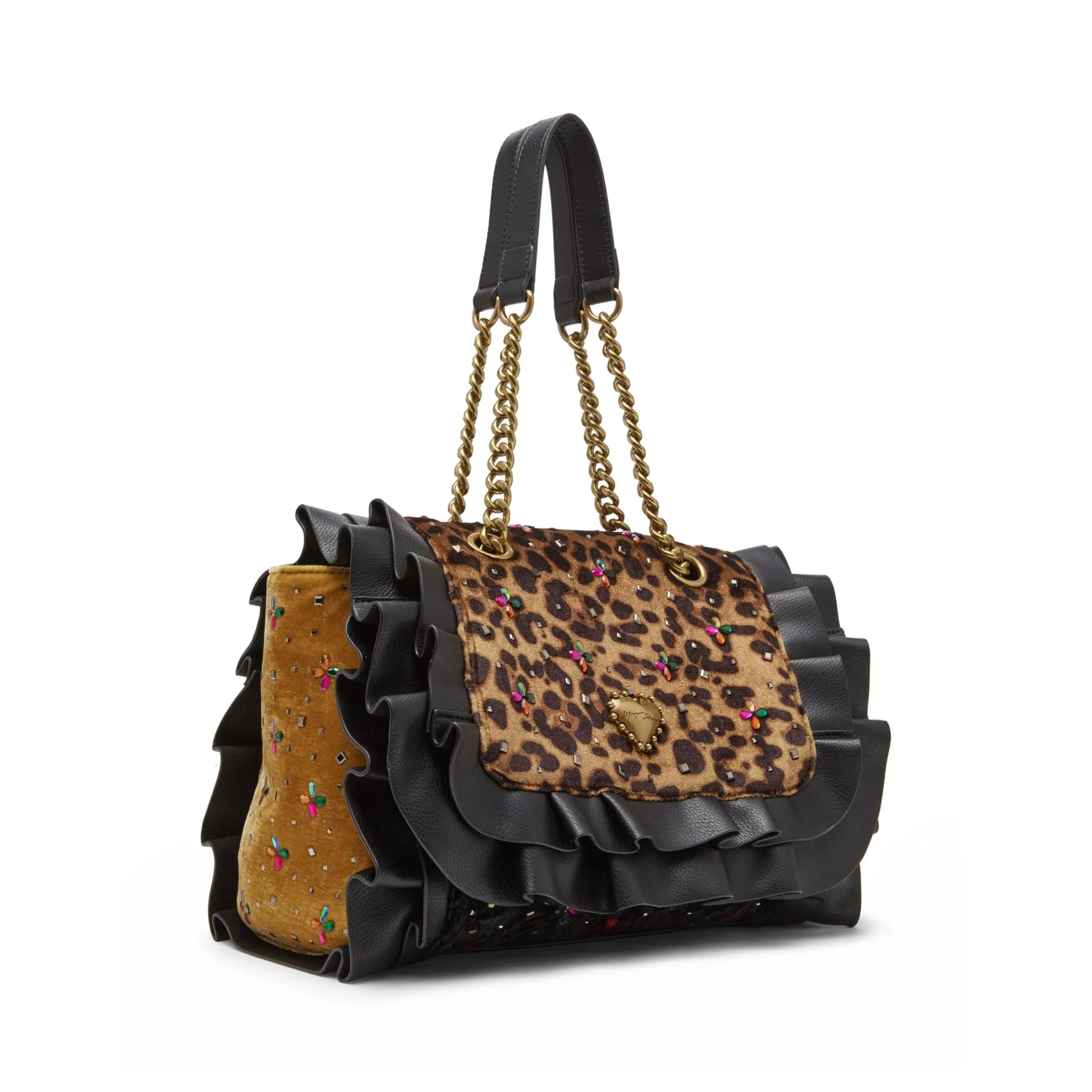 Betsey Johnson | Betsey Johnson Ruffle Flap Handbag | Realry