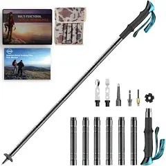 Walking Stick Trekking Poles Collapsible Walking Poles for Hiking Hiking Poles Collapsible Lightweight Tactical Hiking Stick Multi Tool