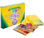 Crayola Colored Pencils Set (120Ct), Coloring Book Pencils, Bulk Colored Pencils