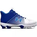 Under Armour Boys' Leadoff Mid Junior Rubber Molded Cleat Baseball Shoe