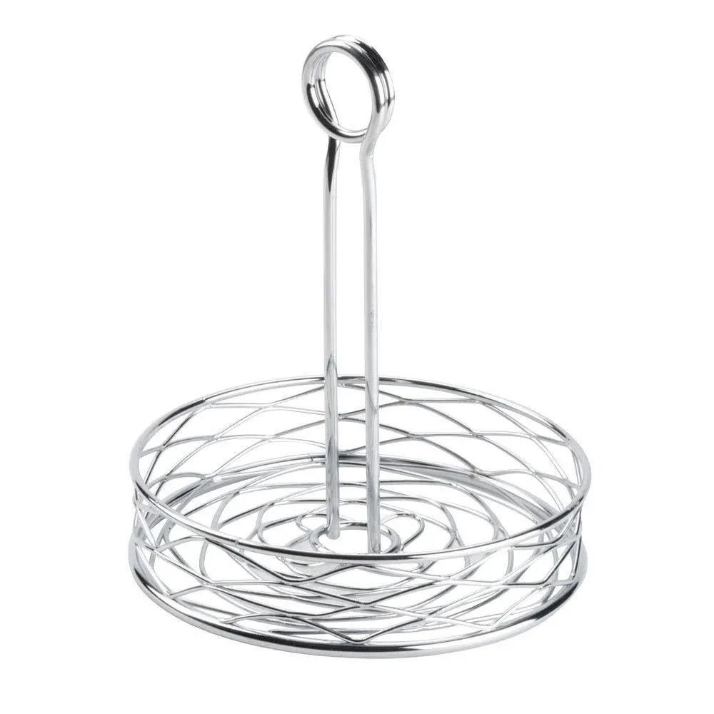 American Metalcraft - RBNC27 - Large Round Chrome Birdnest Condiment Rack