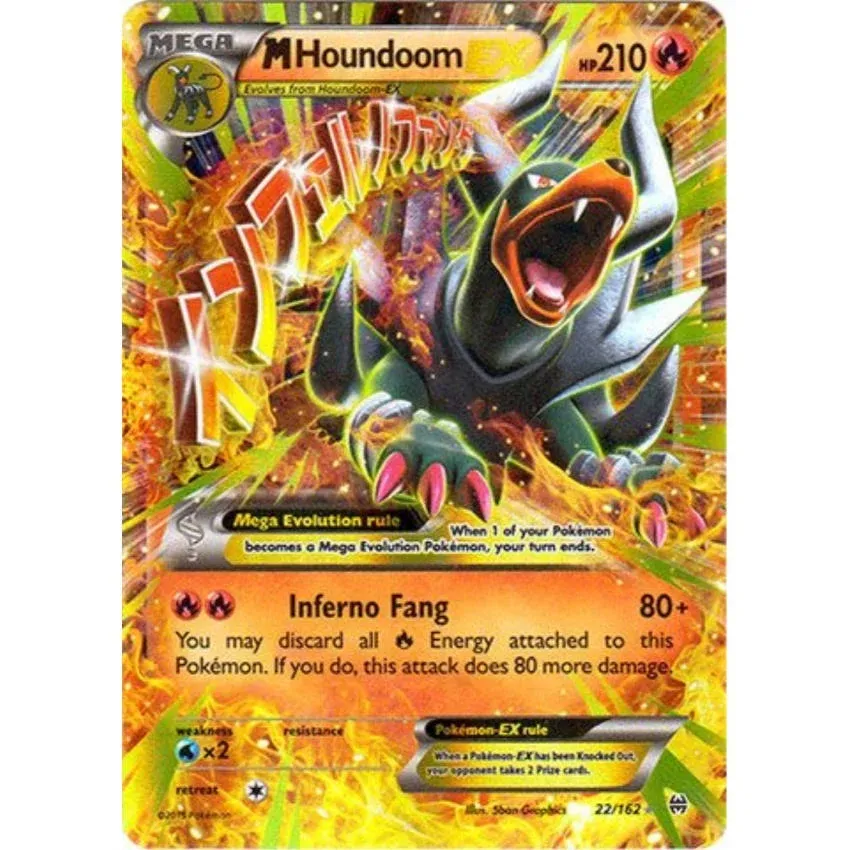 Pokemon - Mega-Houndoom-EX (22/162) - XY Breakthrough - Holo