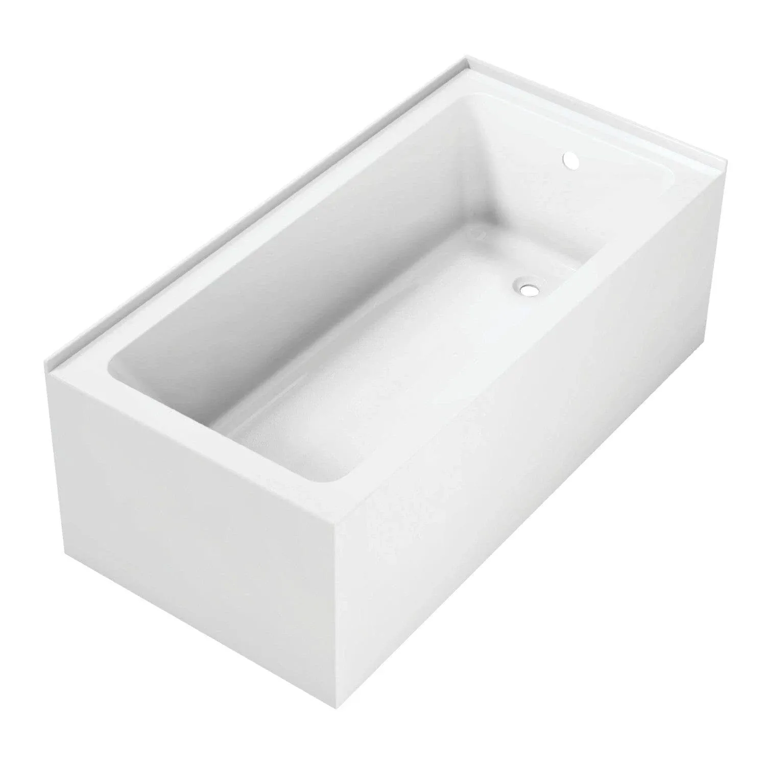 Aqua Eden VTAP6030R22TS 60-Inch Acrylic 2-Wall Corner Alcove Tub with Right Hand ...