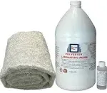 Polymer World 1 Gal Polyester Resin Rolled .75x50x5 Yard Chopped Strand Mat