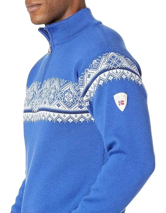 Dale of Norway Moritz Sweater - Men's Ultramarine/Off White/Navy, XXL