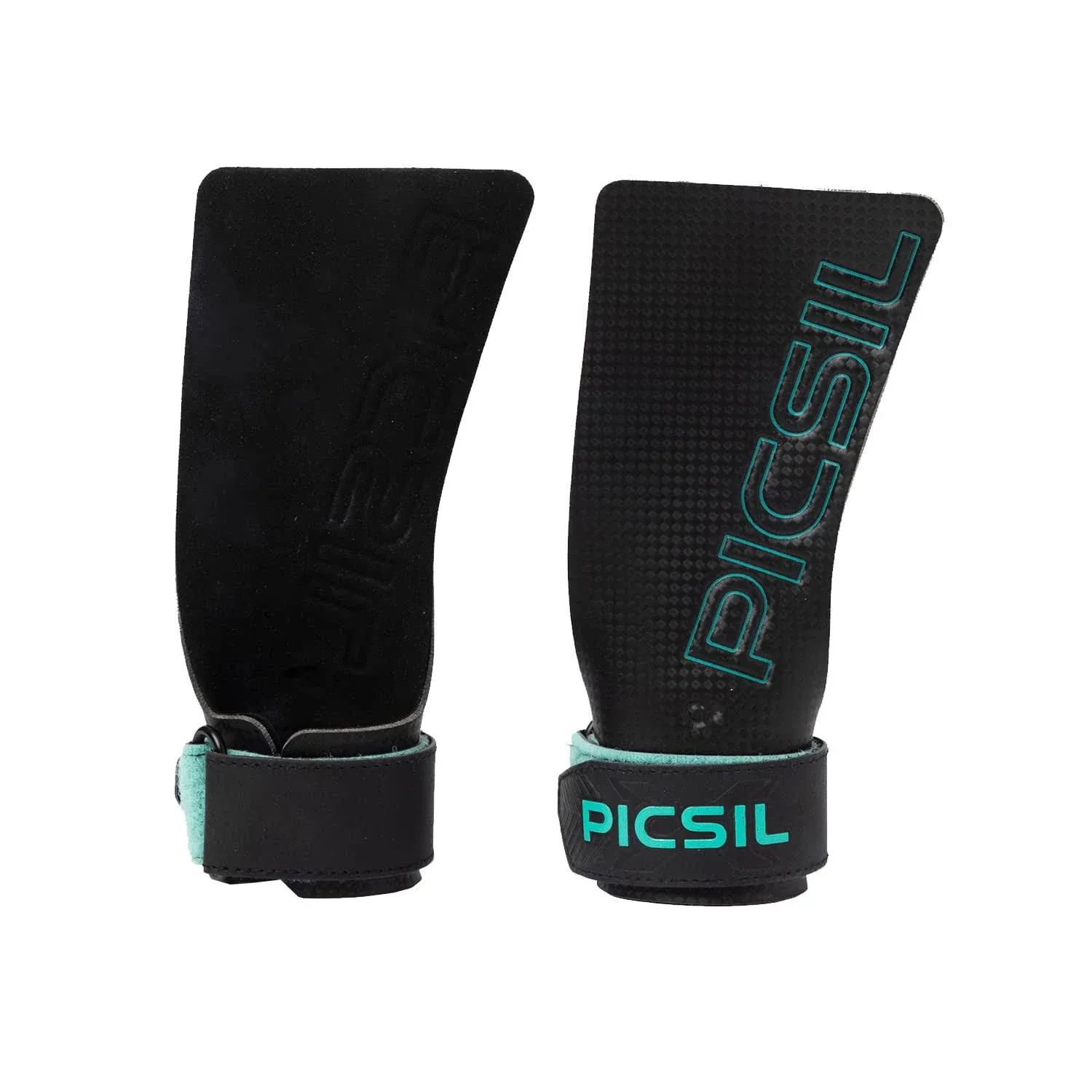 PICSIL Falcon Grips, Tough & Resistant Workout Grips, Hand Grips for Weightlifting & Gymnastics, Made of Soft, Breathable Carbon, Carbon