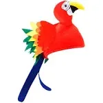 Adult Parrot Hat Tropical Animal Bird Theme Novelty Luau Beach Costume Accessory