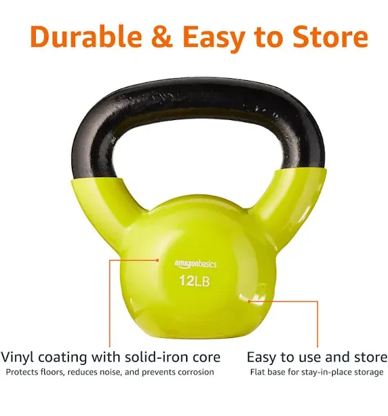 Amazon Basics Vinyl Kettlebell