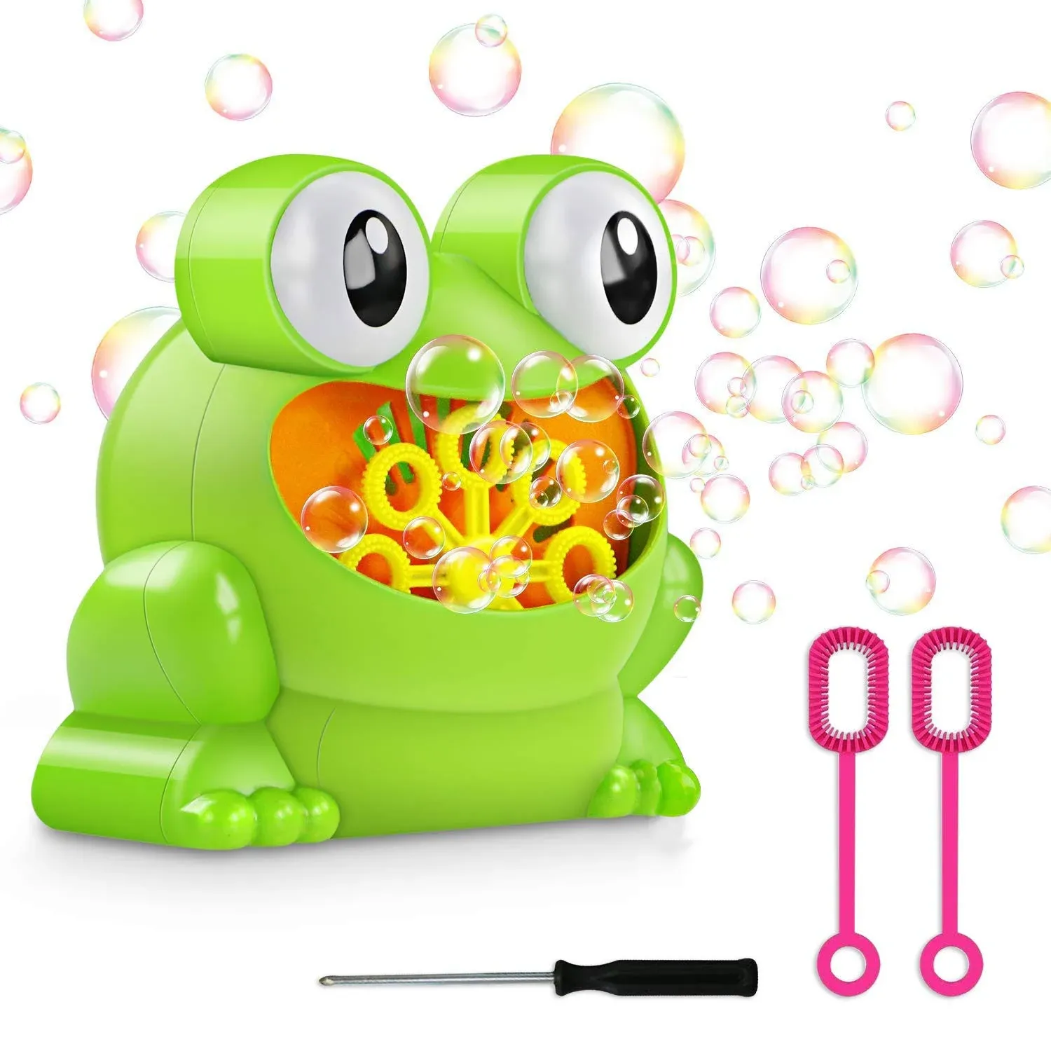 ZGWJ Bubble Machine, Boys Girls Toys Over 500 Bubbles per Minute Durable Automatic Bubble Blower for Bath Parties Wedding Outdoor