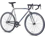 Takara Oni Single Speed Drop Bar Fixie Road Bike, 700c, Large , Silver