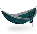 Eno DoubleNest Hammock Print Mountains to Sea/Grey