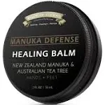 BALM OF GILEAD Tea Tree Balm - Foot Cream with Tea Tree and Manuka Oil, Intensive Moisture for Itchy Feet, Softens Skin Irritations, Balm for Eczema, Rashes, Dry Skin (2 fl oz)