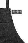 Hudson Durable Goods - Denim Apron for Chef, Kitchen, BBQ, and Grill (Black) with Towel Loop + Tool Pockets + Quick Release Buckle