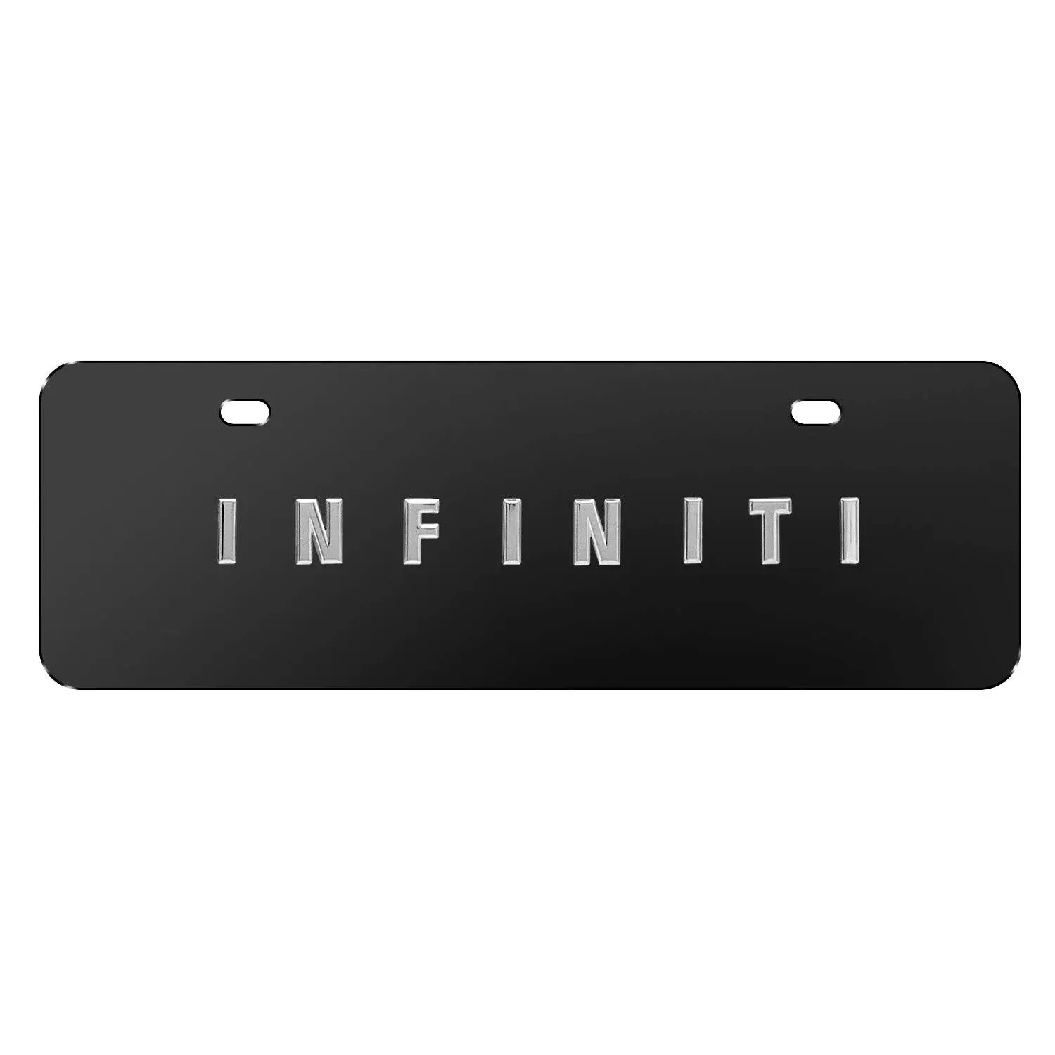 Ipick Image for Infiniti 3D Name European Look Half-Size Black Stainless Steel ...