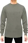 JMR Men's Heavy Weight Long Sleeve Waffle Thermal Shirt Crew Neck Top Underwear, Colors, Sizes