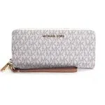 Michael Kors Jet Set Travel Leather Continental Wallet - Vanilla, Vanilla