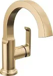 Delta Tetra: Single Handle Bathroom Faucet Lumicoat Champagne Bronze