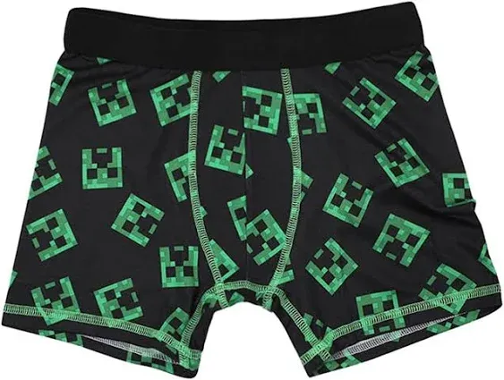 Men's Minecraft Building Video Game 5pk Boys Boxer Briefs Set